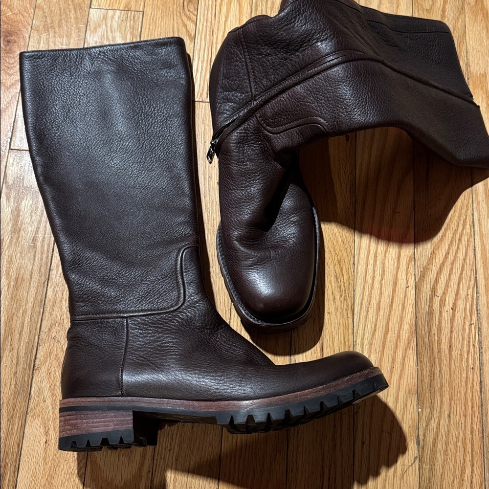 Jil Sander Dark Brown Leather Boots. 36.5. PLEASE READ !!